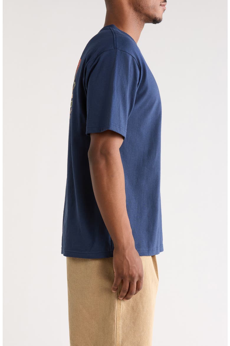 Old Skool Bloom Cotton Graphic T-Shirt, Alternate, color, DRESS BLUES