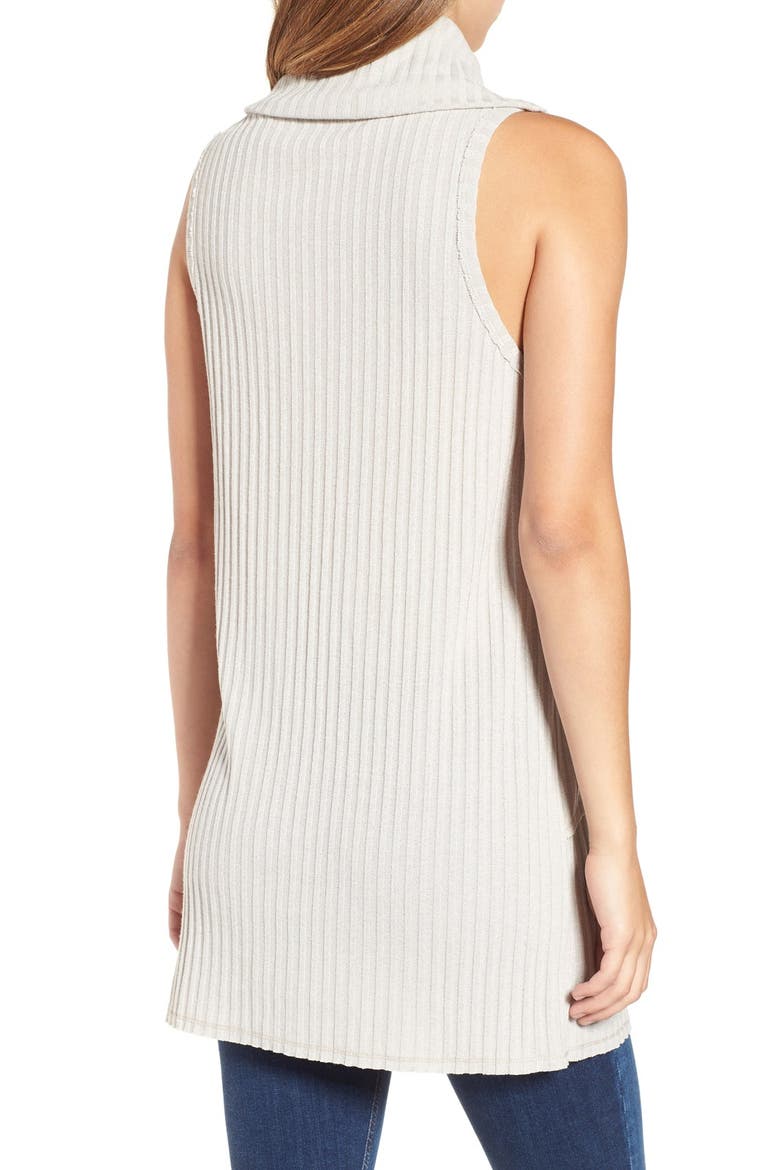 ASTR Sleeveless Cowl Neck Tunic, Alternate, color, BEIGE