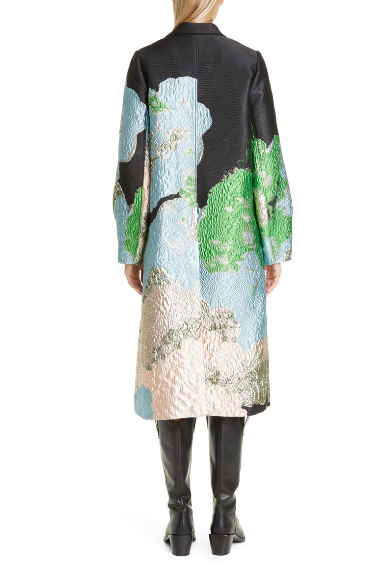 Cornelia Metallic Reycled Polyester Blend Jacquard Jacket, Alternate, color, 4009 CLOUDS