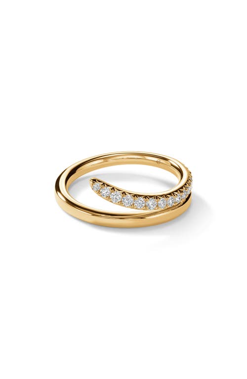 Shop Hearts On Fire Vela French Cut Diamond Ring In Yellow Gold/diamond