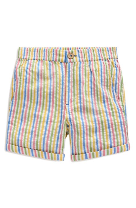 Kids' Smart Roll-Up Stripe Cotton Shorts (Toddler & Little Kid)