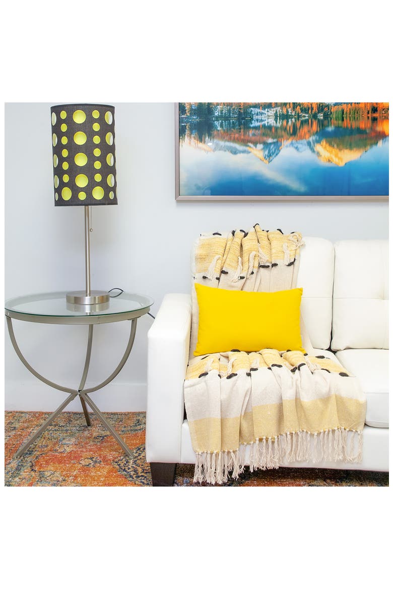 Oblong Throw Pillow, Alternate, color, YELLOW