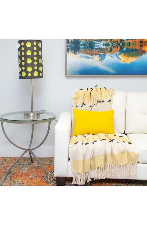 Parkland Collection Oblong Throw Pillow In Yellow