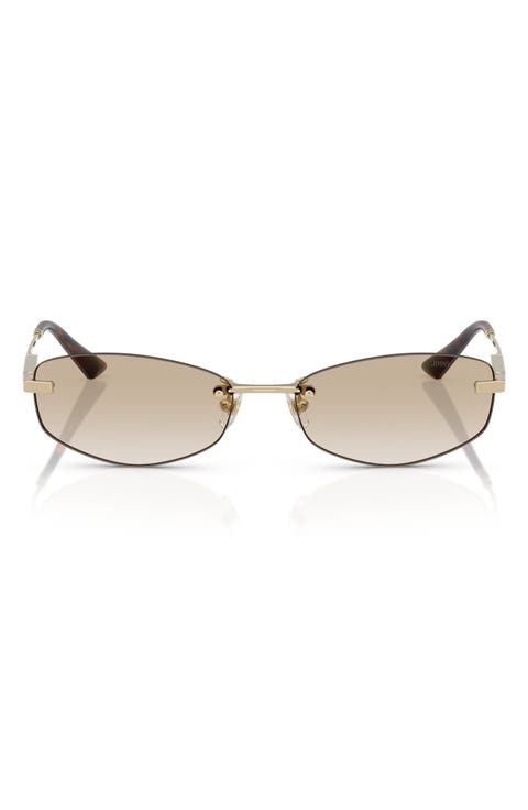 57mm Oval Sunglasses