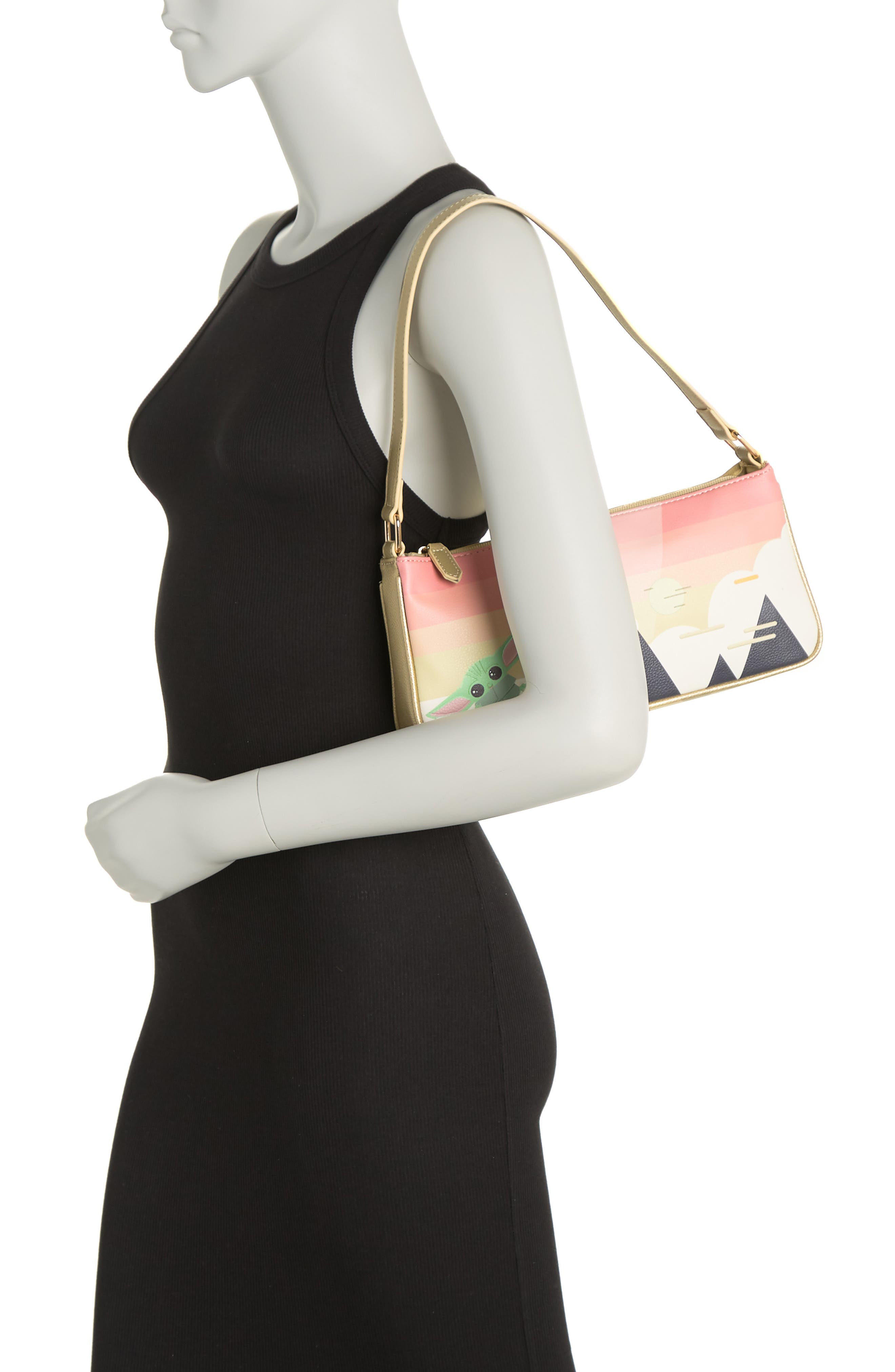 DANI BY DANIELLE NICOLE Grogu Rays Baguette Bag, Alternate, color, 