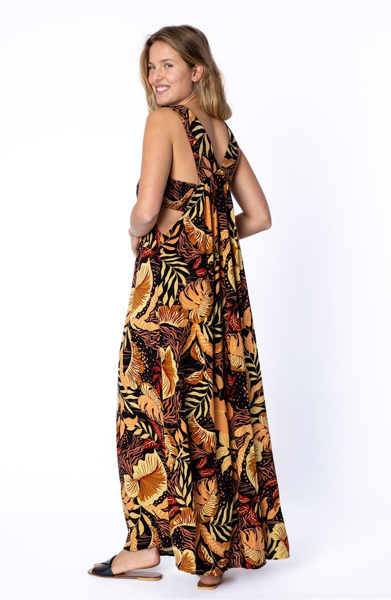 Amuse Society Fascination Woven Tank Dress, Alternate, color, Black