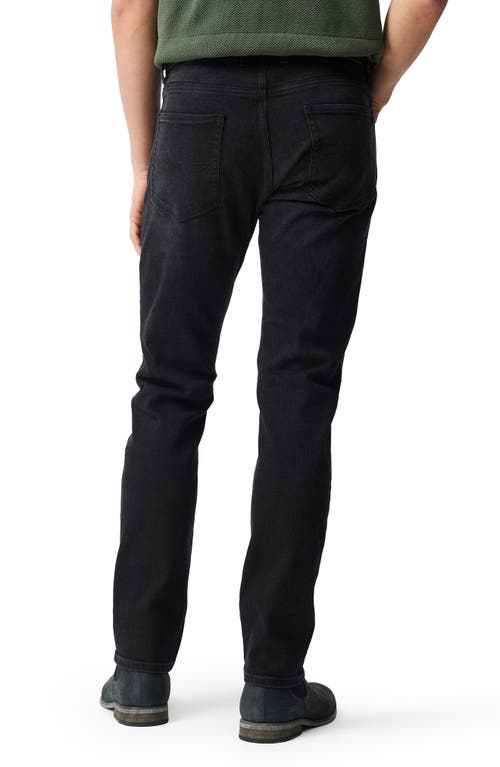 Rodd & Gunn Lyell Tapered Stretch Cotton Jeans In Black