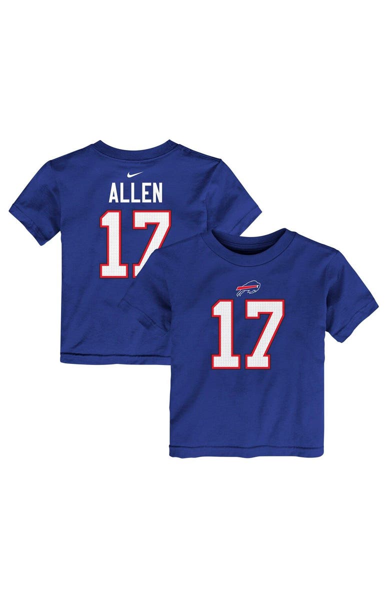 Nike Toddler Nike Josh Allen Royal Buffalo Bills Player Name & Number T-Shirt, Main, color, Royal