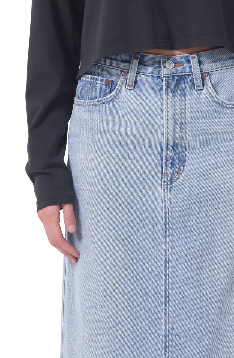 AGOLDE Hilla Denim Maxi Skirt, Alternate, color,