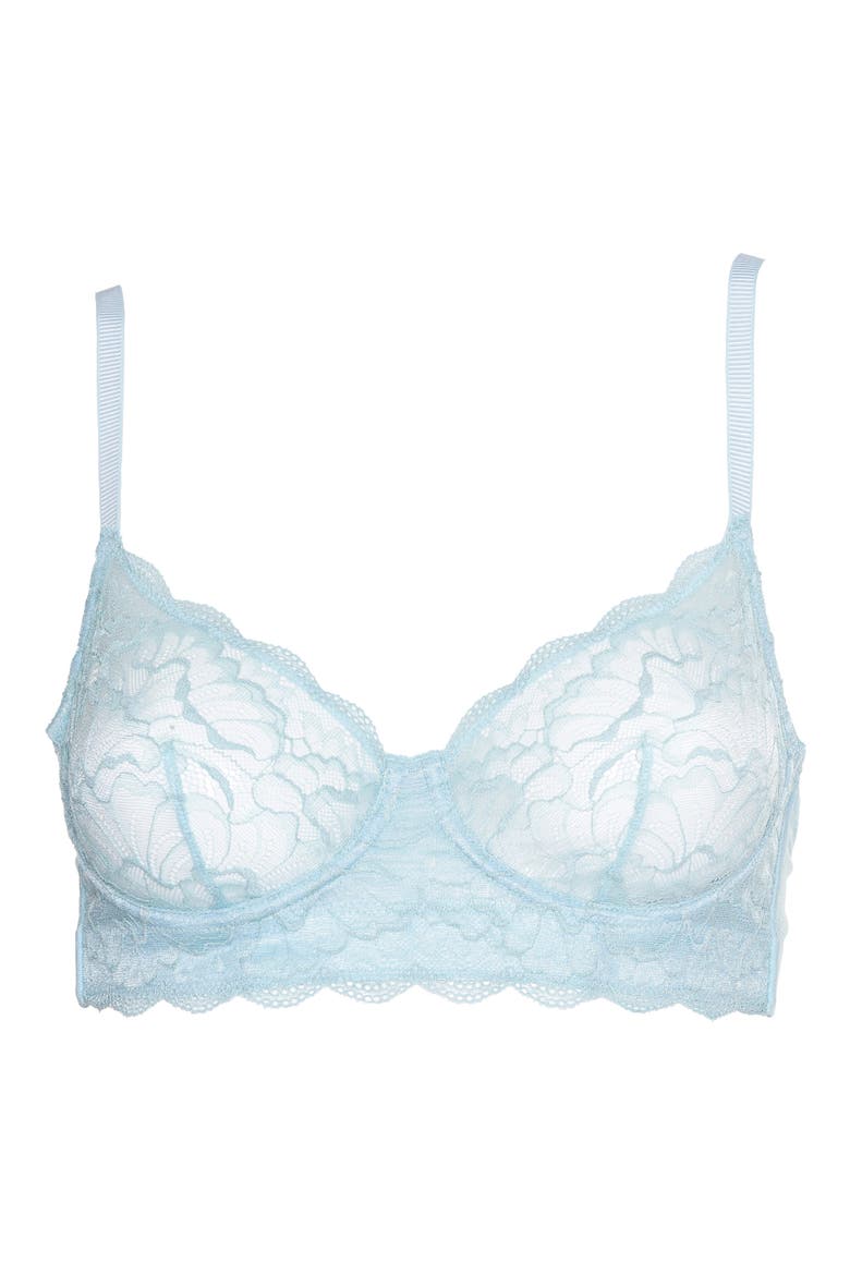 Joie Lace Underwire Bra, Alternate, color, SKY BLUE