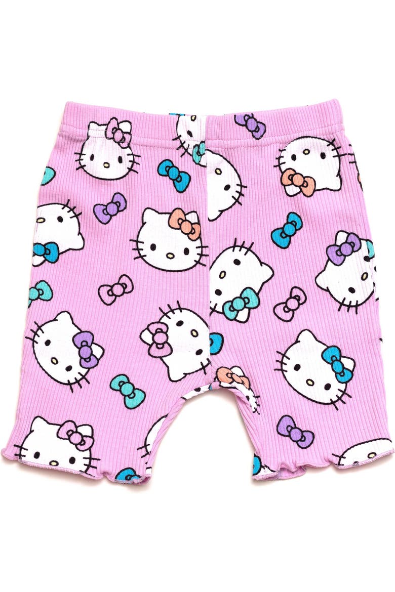 2-Piece T-Shirt and Bike Shorts Set, Alternate, color, Hello Kitty Pink