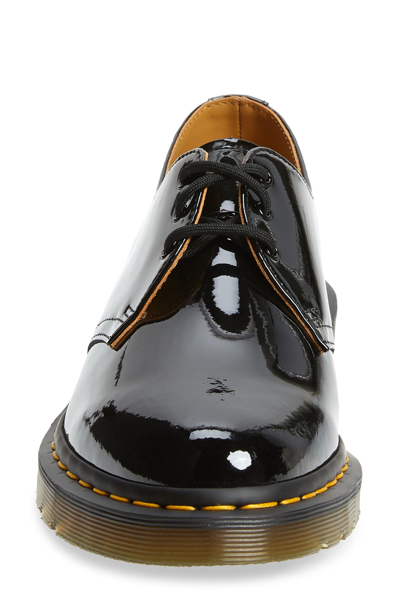 Dr. Martens 3-Eye Oxford, Alternate, color, Black Patent