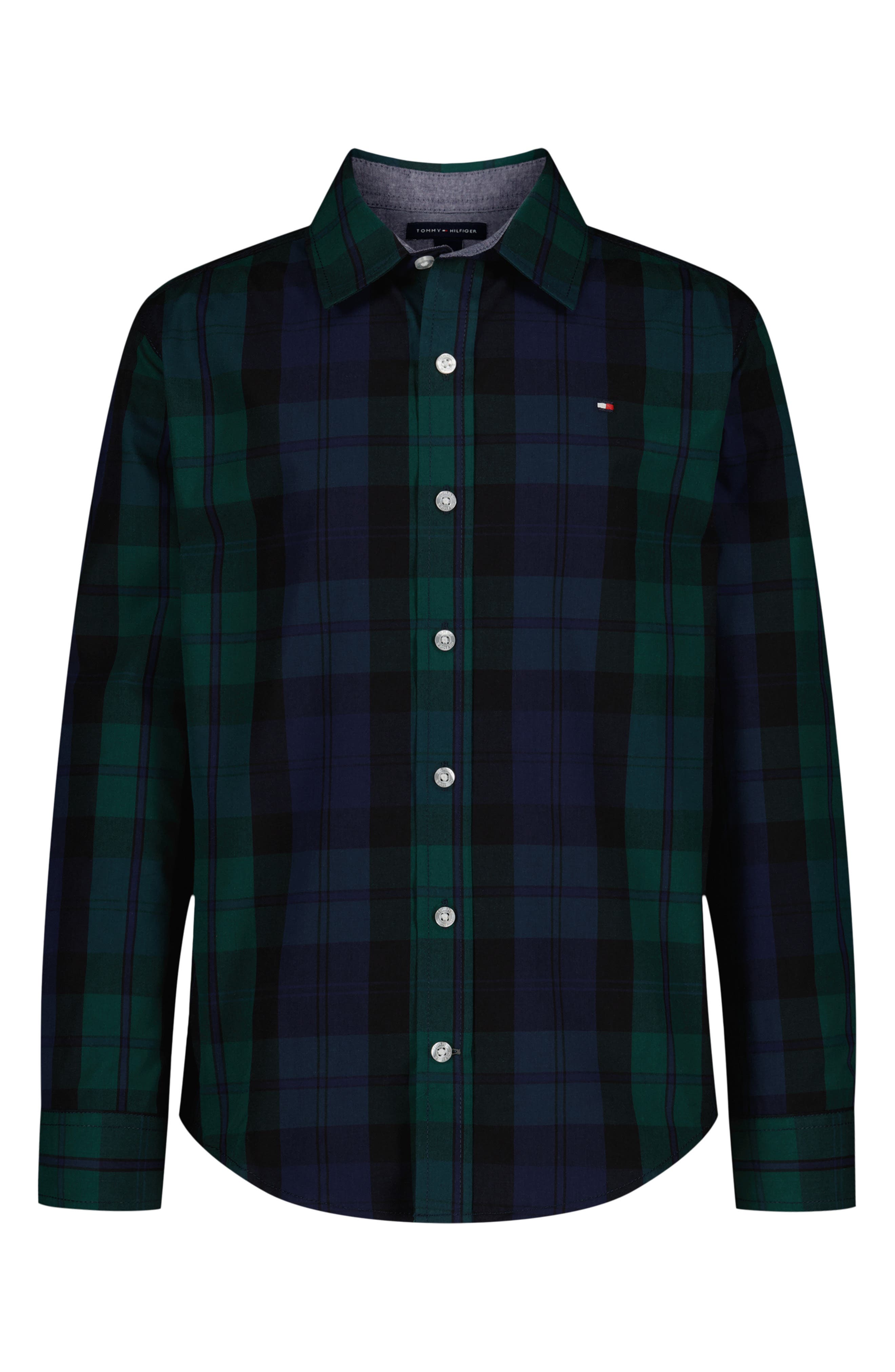 Tommy Hilfiger Blackwatch Plaid Button-Up Shirt