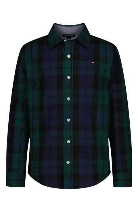 Blackwatch Plaid Button-Up Shirt