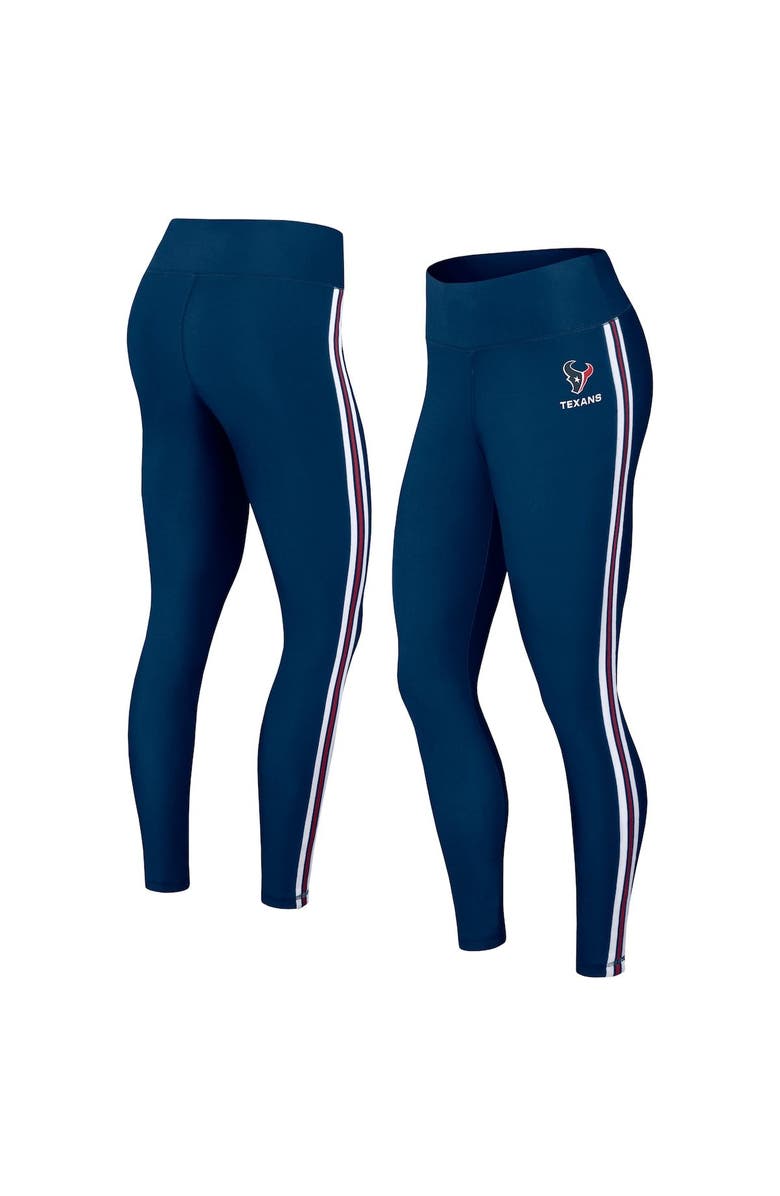 WEAR by Erin Andrews Women's WEAR by Erin Andrews Navy Houston Texans Color Block Leggings, Main, color,