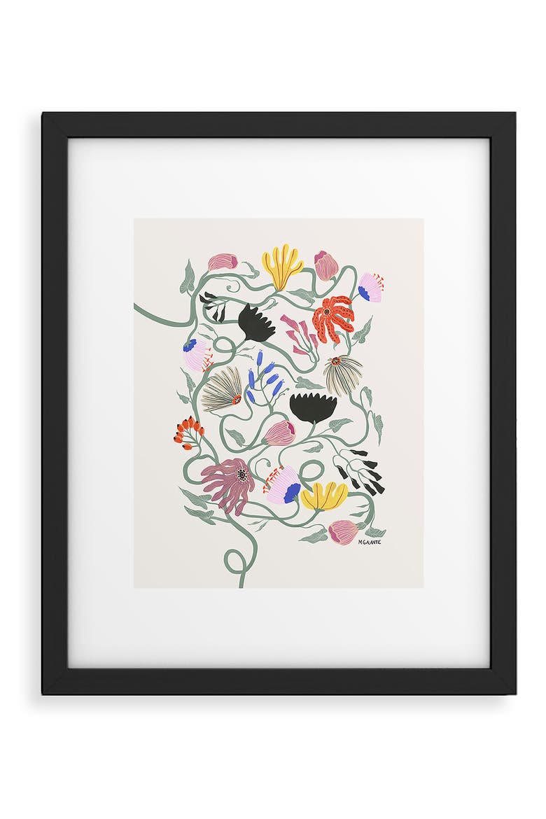 Frances Floral Framed Art Print, Main, color, MULTI