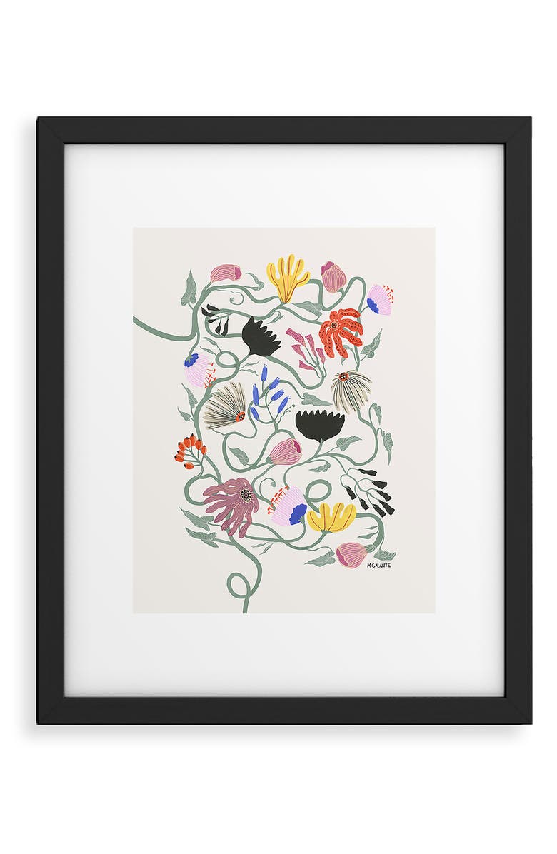 Deny Designs Frances Floral Framed Art Print, Main, color, Multi