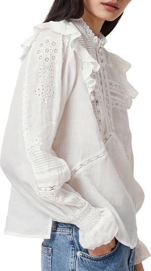 Heather Ruffle Top