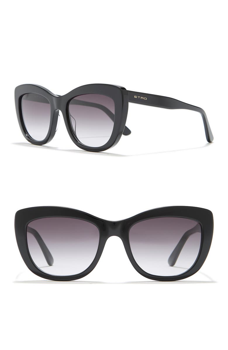 Etro 54mm Rectangle Sunglasses, Alternate, color,