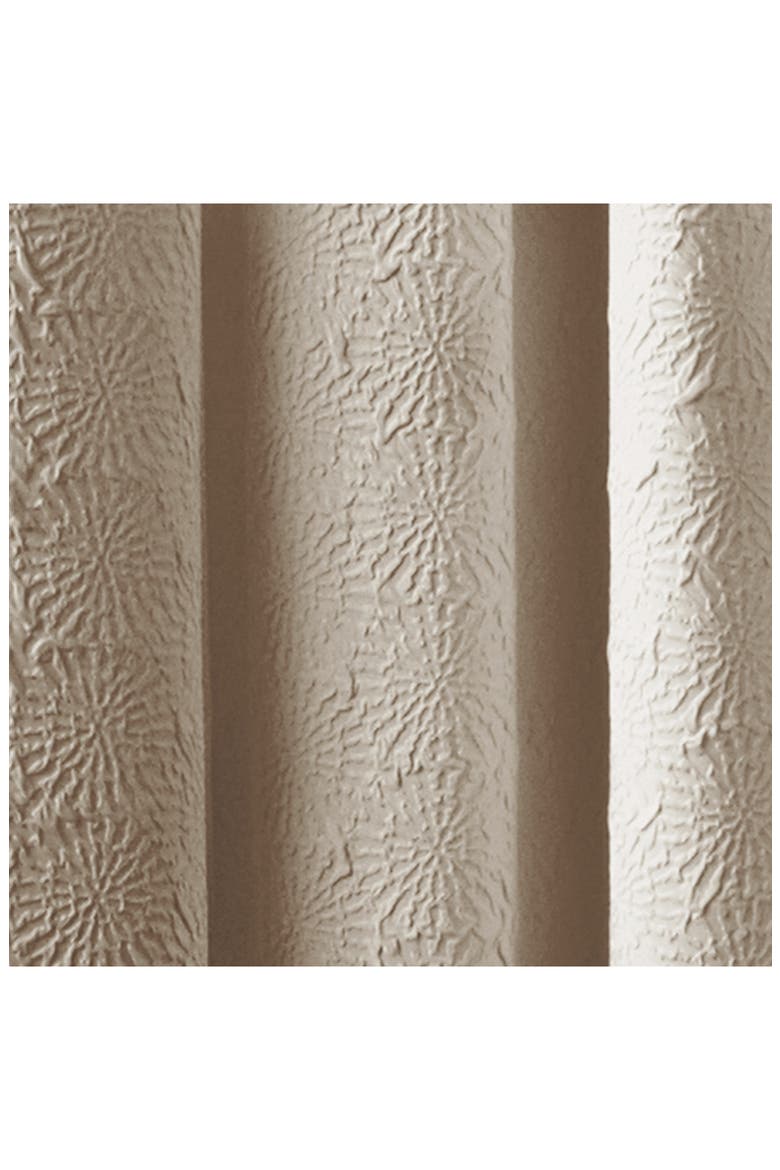 Chrysanthemum Floral Grommet Curtains, Alternate, color, TAUPE