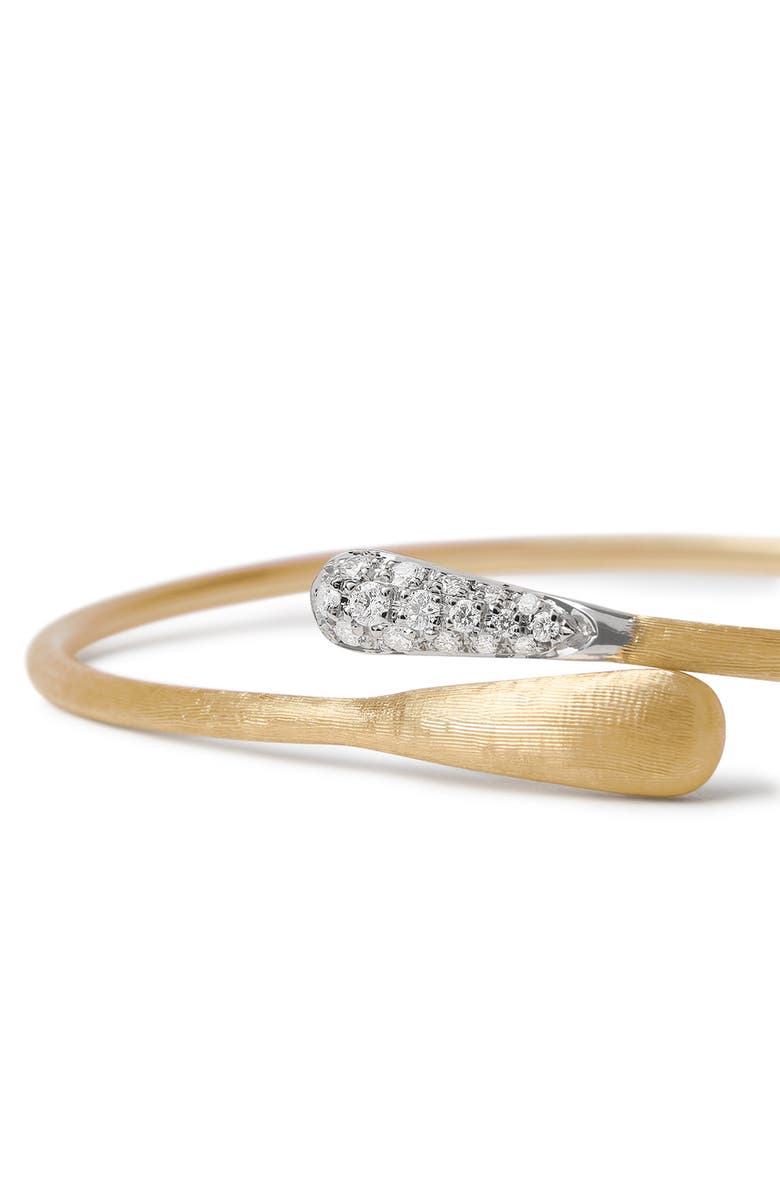 Marco Bicego Lucia 18K Gold & Diamond Bypass Bracelet, Alternate, color, 