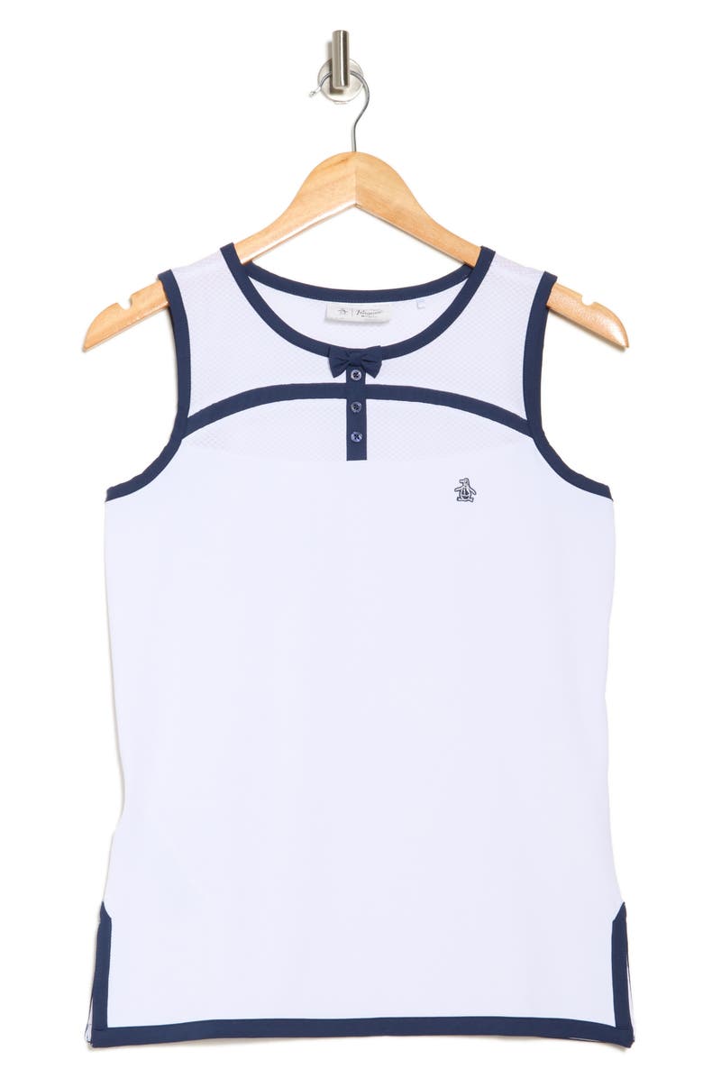 Original Penguin Bow Mixed Media Tank, Alternate, color,
