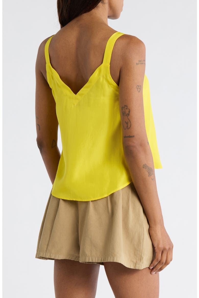 The Port Crop Silk Camisole, Alternate, color, SUNBEAM