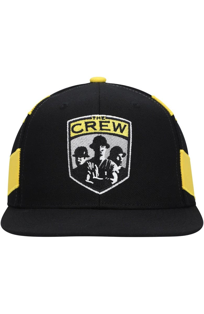 Mitchell & Ness Men's Mitchell & Ness Black Columbus Crew Jersey Hook Snapback Hat, Alternate, color, Black