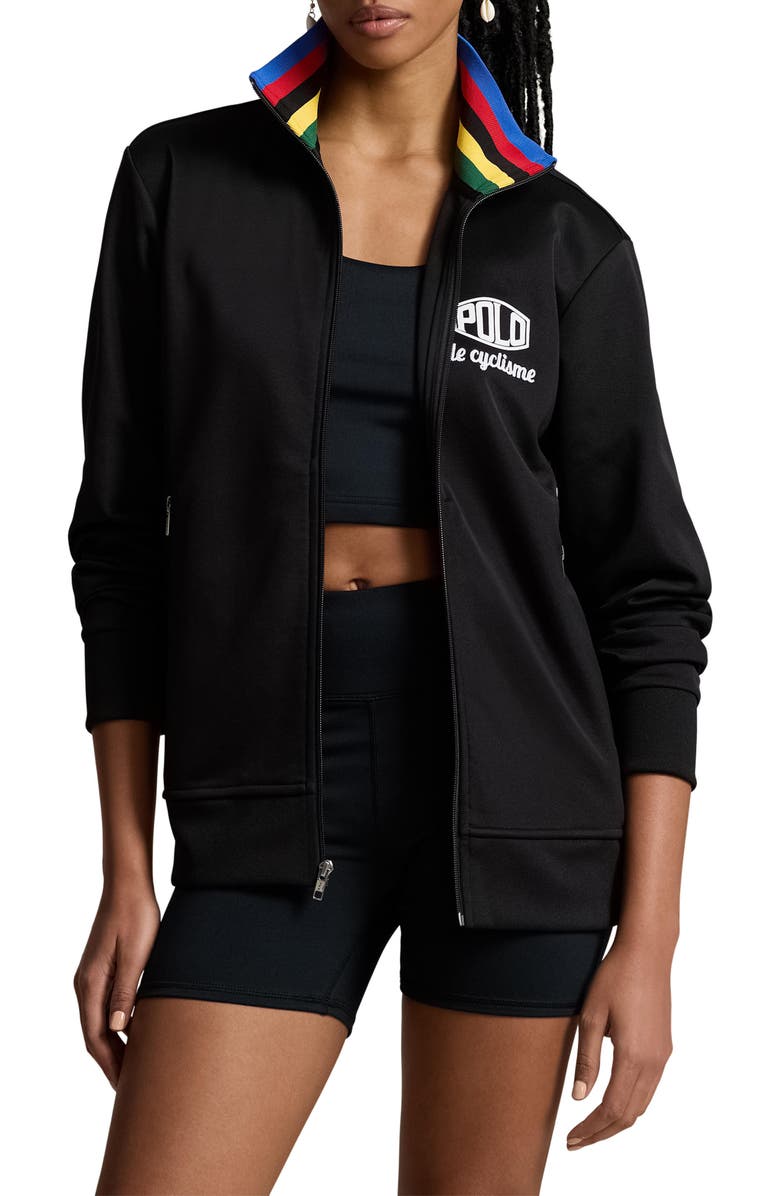 Polo Ralph Lauren Plaited Tricot Zip-Up Track Jacket, Alternate, color, 