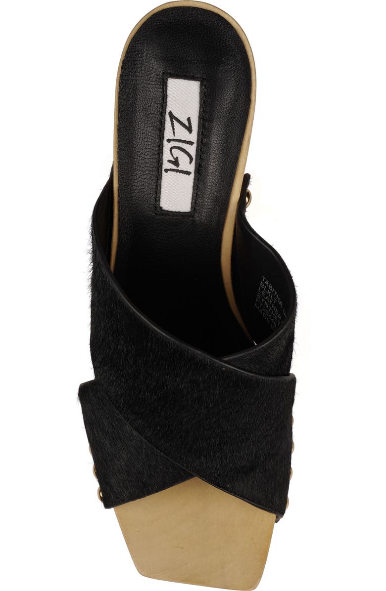 ZIGI Tabitha Platform Slide Sandal, Alternate, color, Blk Leathe