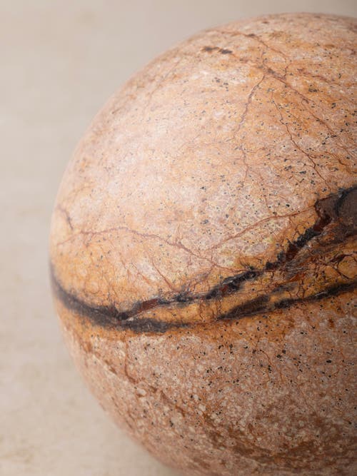 Gauri Kohli Forest Marble Sphere Object In Brown