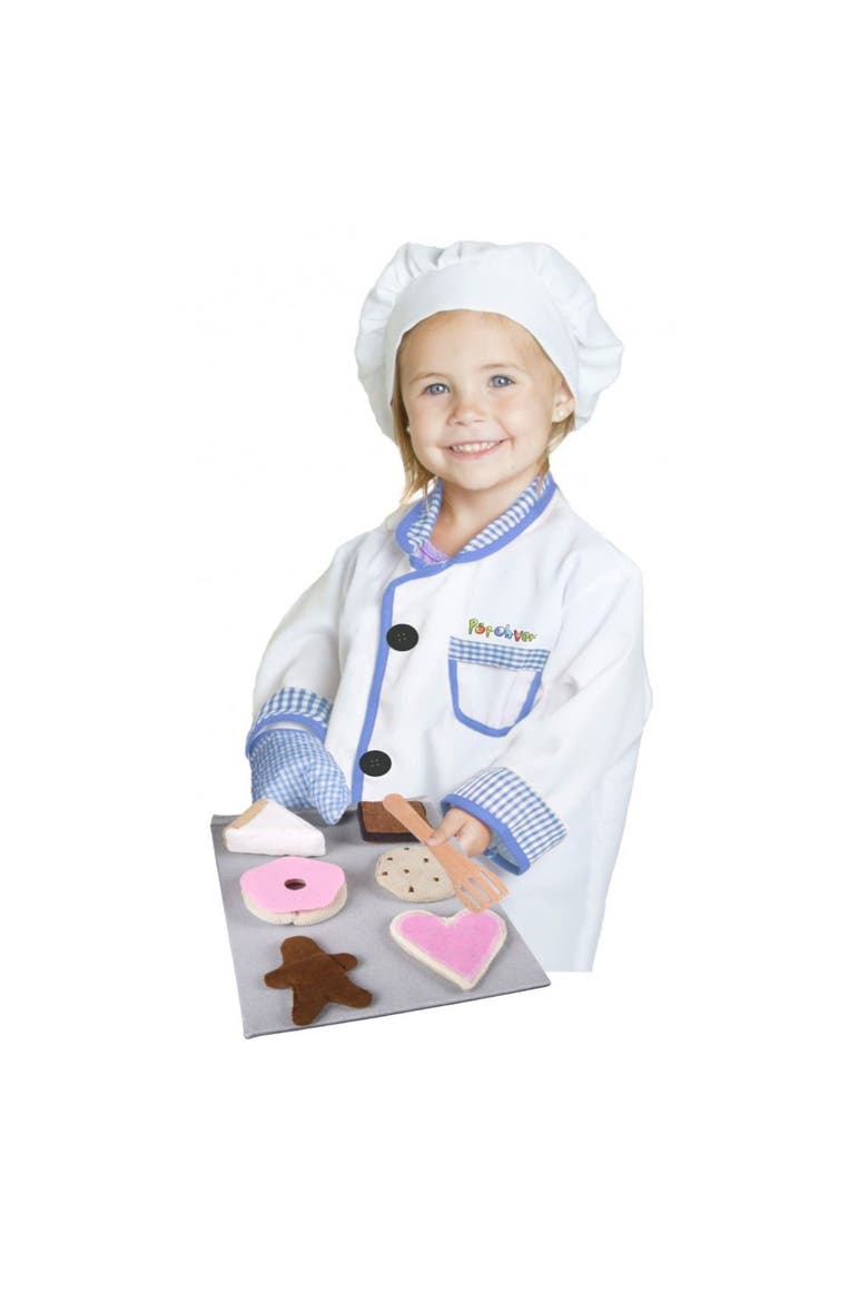 PopOhVer Pretend Play Plush Baking Food Play Set, Alternate, color, Multicolored