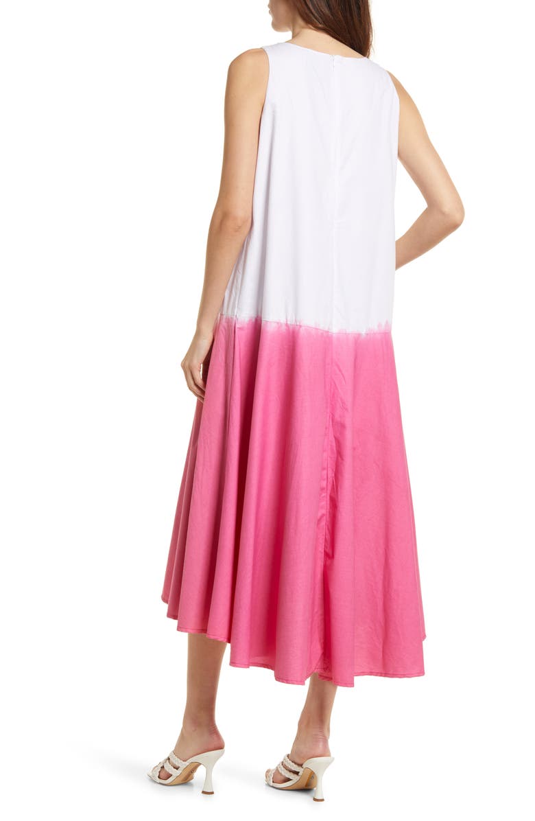 AREA STARS Dip Dye Cotton Dress, Alternate, color, 