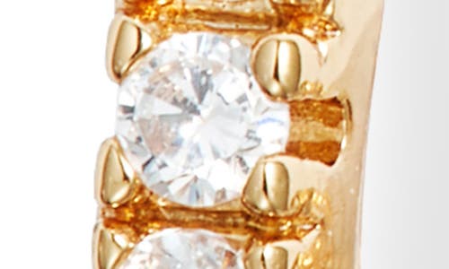 Nordstrom Demi Fine Cubic Zirconia Huggie Hoop Earrings In 14k Gold Plated