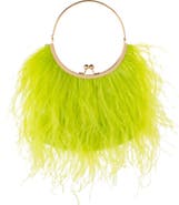 Olga Berg Penny Feathered Frame Bag