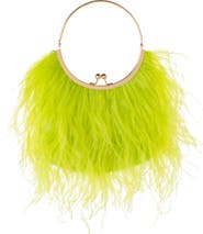 Olga Berg Penny Feathered Frame Bag