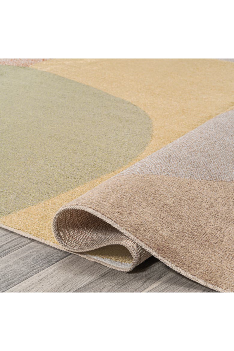Pebble Geometric Kids & Novelty Machine-Washable Area Rug, Alternate, color, Multi