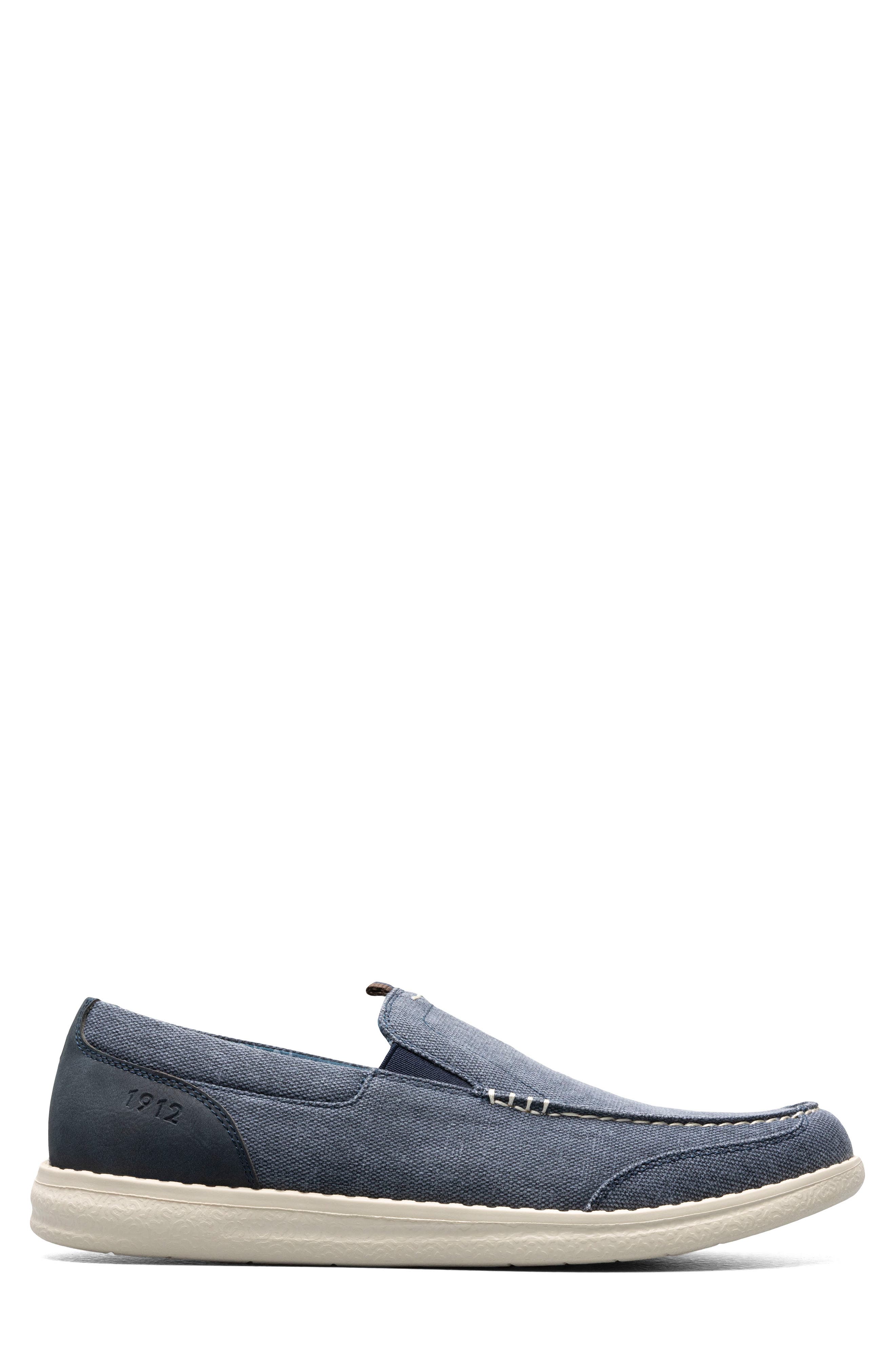 Brewski Organic Cotton Slip-On Sneaker- Wide Width Available, Alternate, color, NAVY