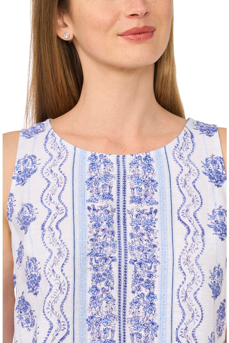 Boarder Print Tank & Shorts Set, Alternate, color, MOONLIGHT BLUE