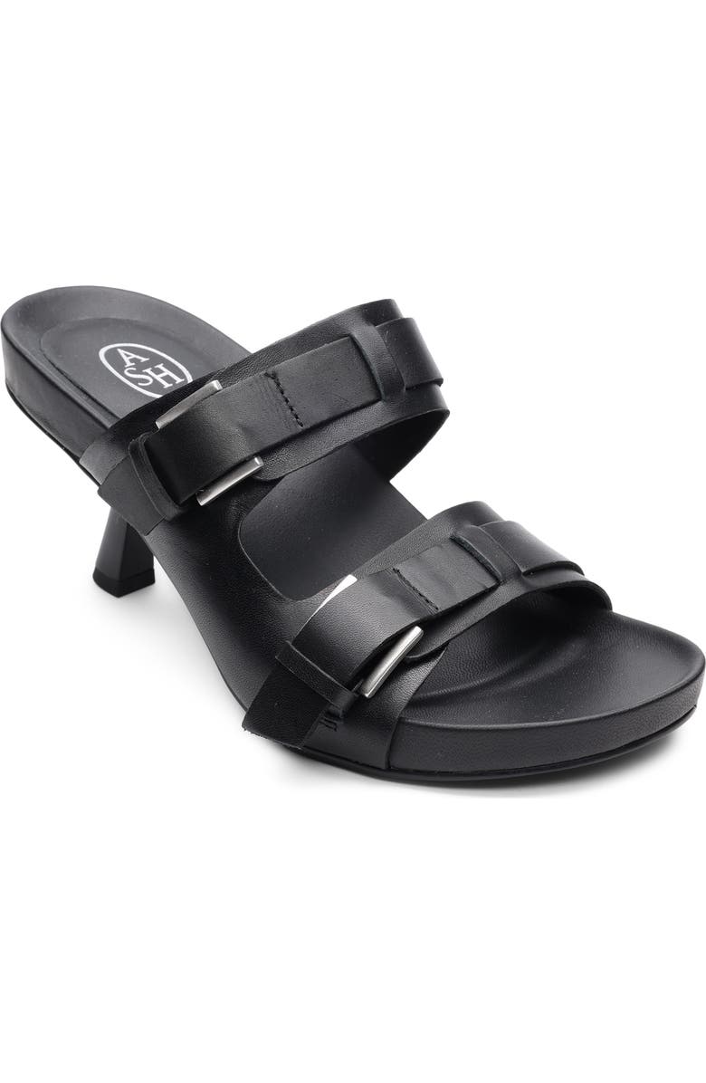 Ash Jakarta Genuine Calf Hair Slide Sandal, Main, color, Black