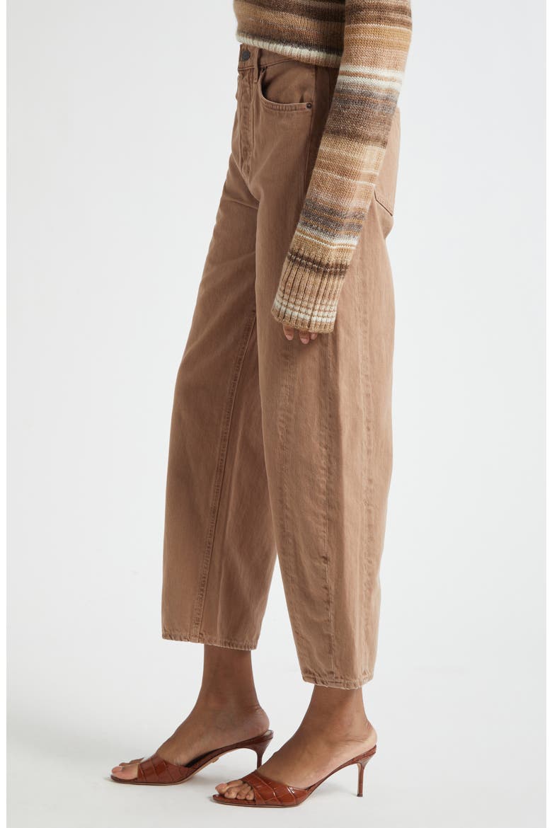 Ryder High Waist Barrel Leg Jeans, Alternate, color, TAN SIERRA