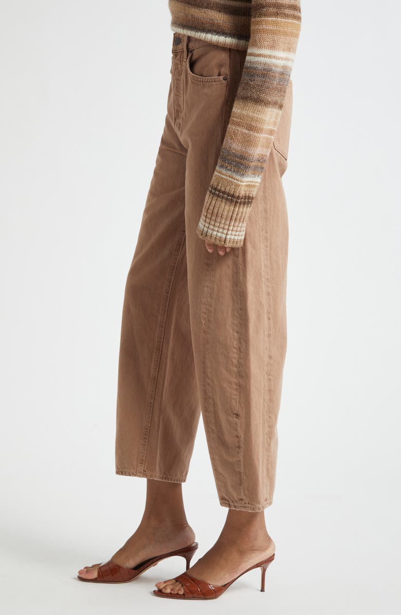 Veronica Beard Ryder High Waist Barrel Leg Jeans, Alternate, color, Tan Sierra