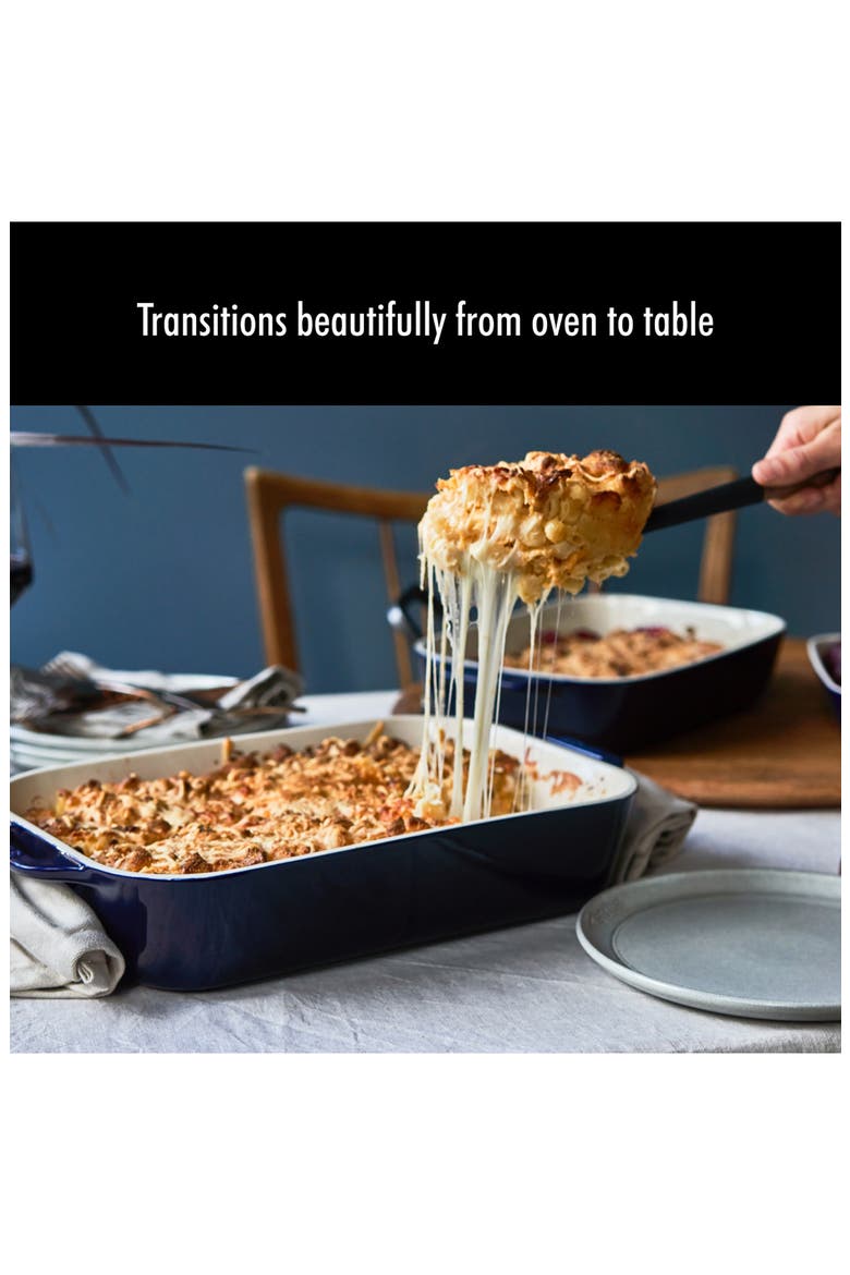 Ceramic 2-Piece Rectangular Baking Dish Set - Dark Blue, Alternate, color, DARK BLUE