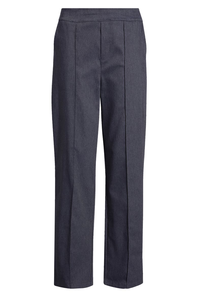 Pintuck Wide Leg Pull-On Pants, Alternate, color, INDIGO