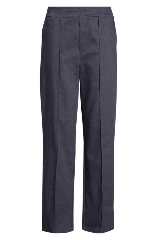 Shop Hue Pintuck Wide Leg Pull-on Pants In Indigo