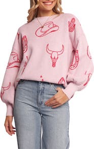 Petal & Pup Jax Western Sweater