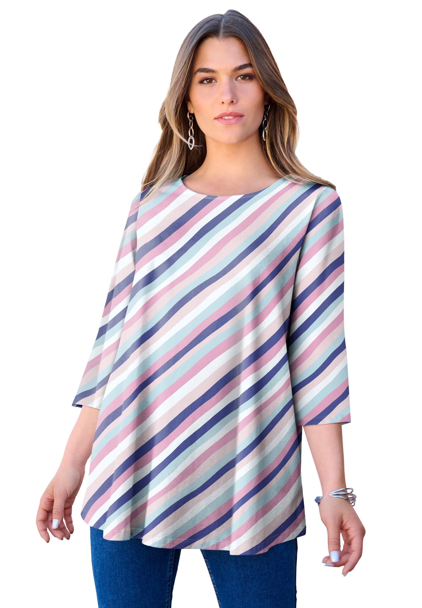 PINK BIAS STRIPE