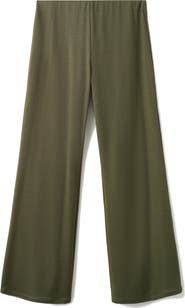 MANGO Pull-On Straight Leg Pants