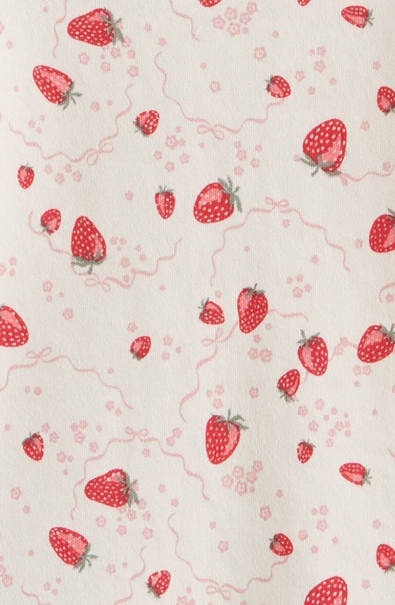 Nordstrom Assorted 2-Pack Bodysuits, Alternate, color, Ivory Strawberry-Pink Pack