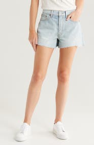 Re/Done The Easy Rider High Waist Cutoff Denim Shorts